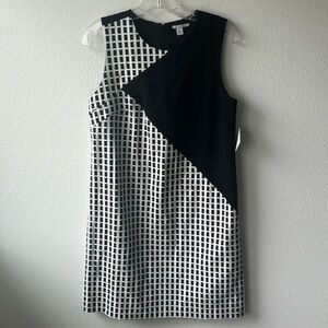 NWT Halogen dress black white column dressing size Small Career